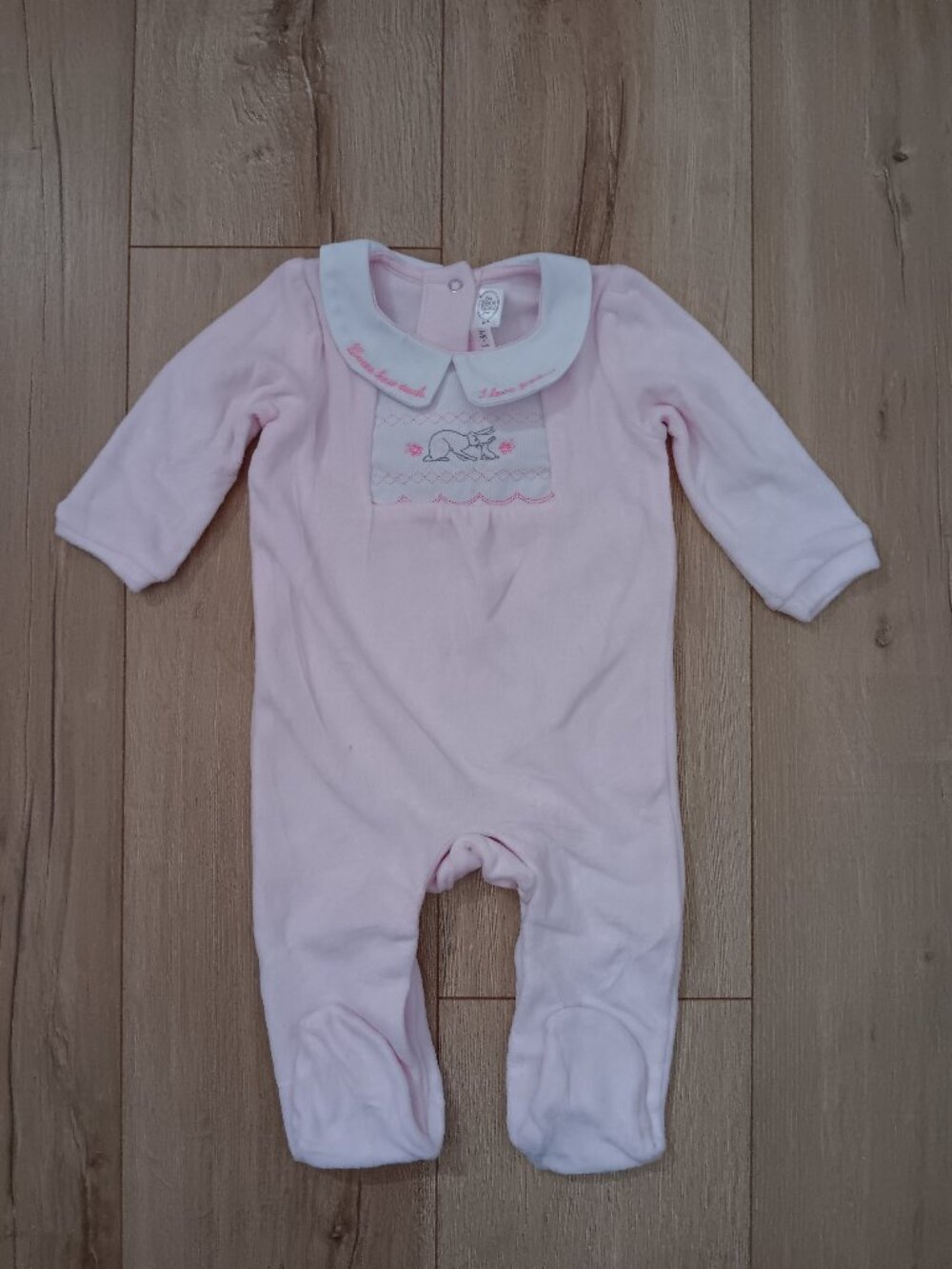 🔥4 for $20🔥Guess How Much I Love You Baby Girl Pink Footed Sleepsuit 6-9M